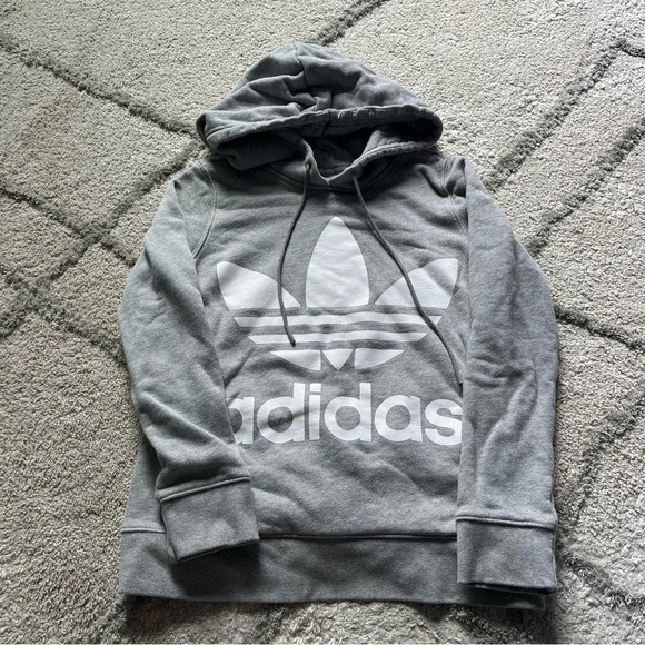 Adidas Trefoil Hoodie pink black and gray bundle sweatshirts XS - Picture 8 of 11